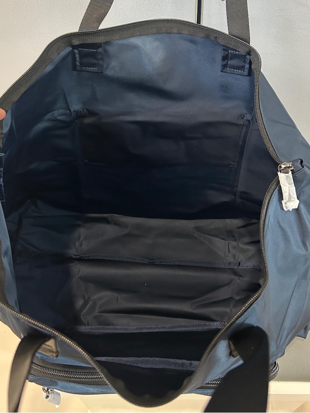 NWT TUMI Packable/Foldable Tote Navy Blue - Picture 5 of 6